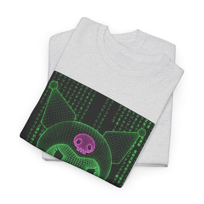 Wireframe Kuromi Flipping The Bird Tee