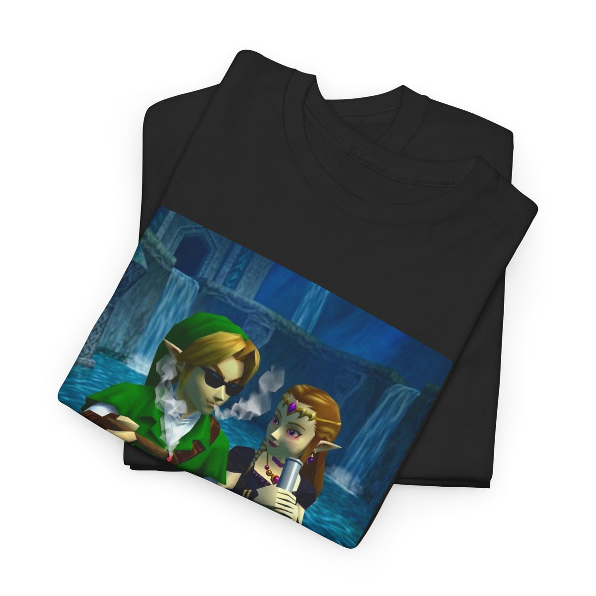 Link And Zelda Chillin' By The Water