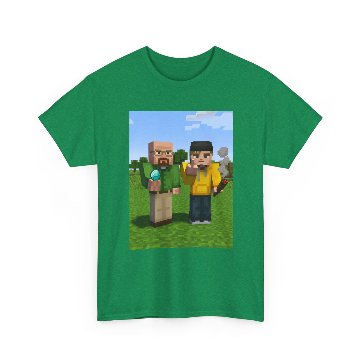 Pixelated Chemists With Blue Crystal And Joint