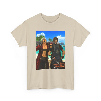 Dante and Leon Grilling Island Burgers Tee