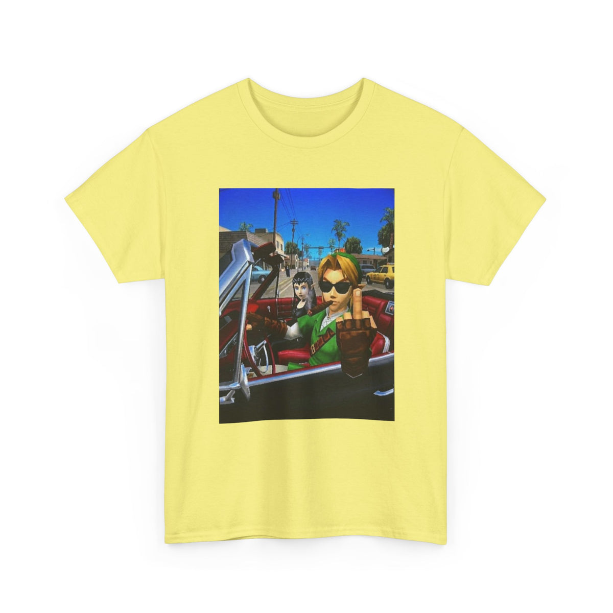 Link Flipping The Bird In Convertible Tee