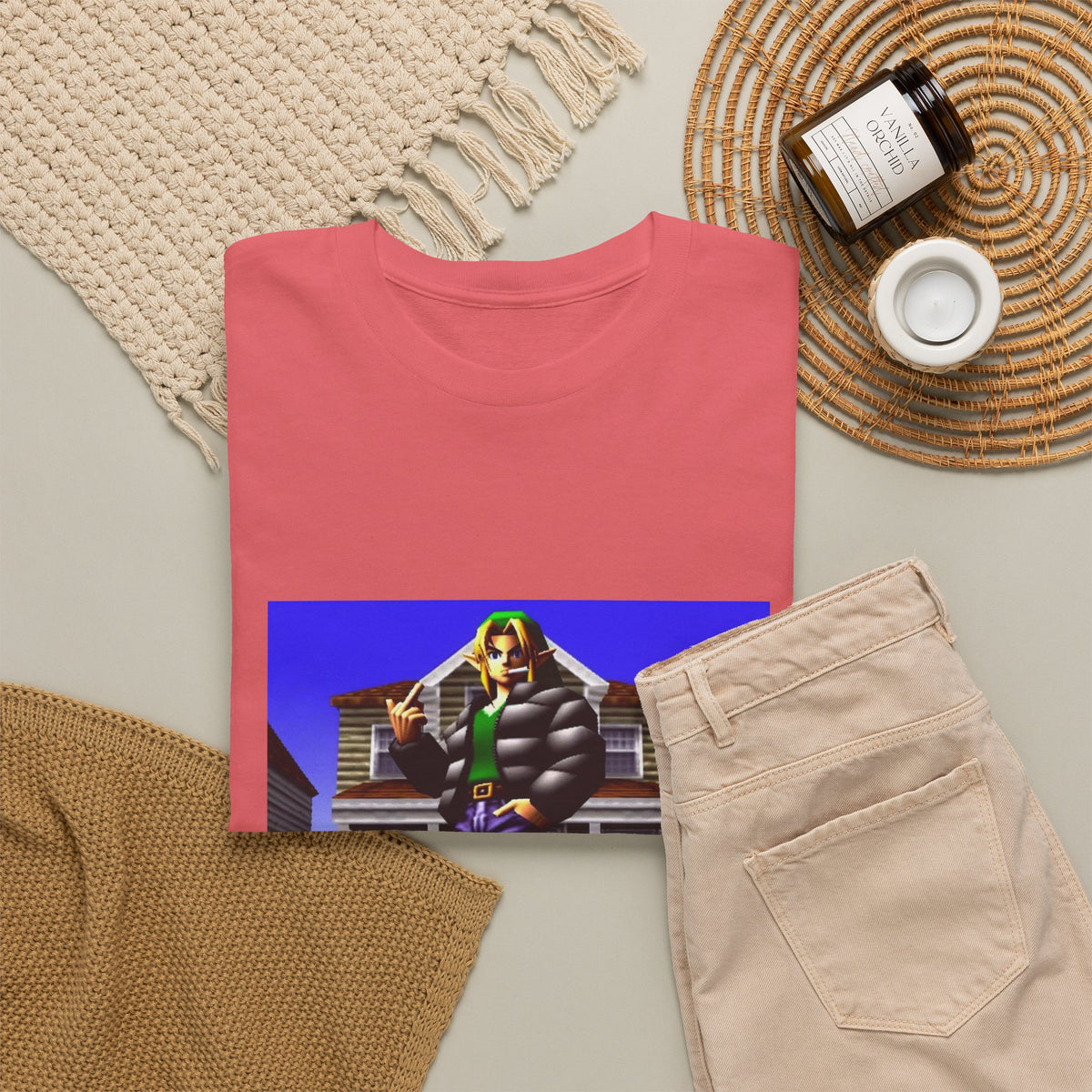 Link In Streetwear Flipping The Bird Tee