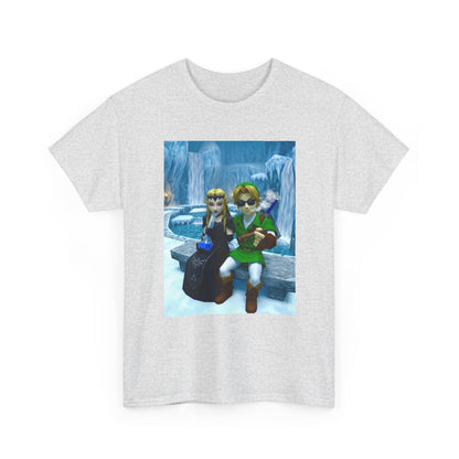 Link And Dark Zelda Chilling In Zora's Domain