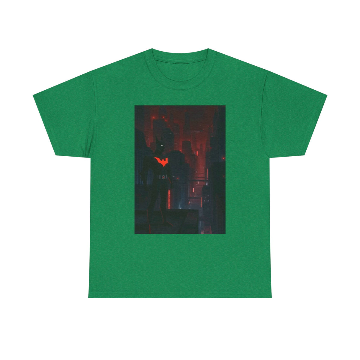 Cyberpunk Bat Hero In Neon City Tee