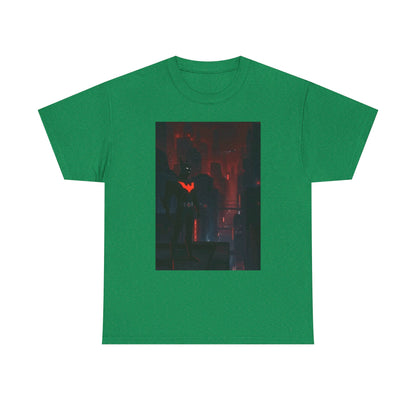 Cyberpunk Bat Hero In Neon City Tee