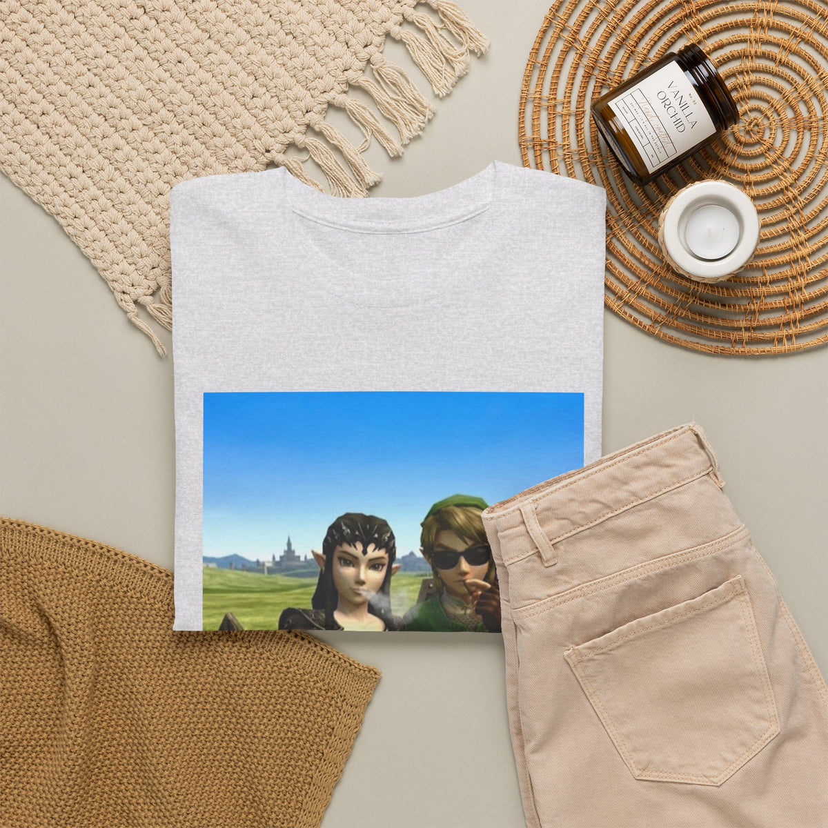 Link And Midna Smoking Blunts Tee