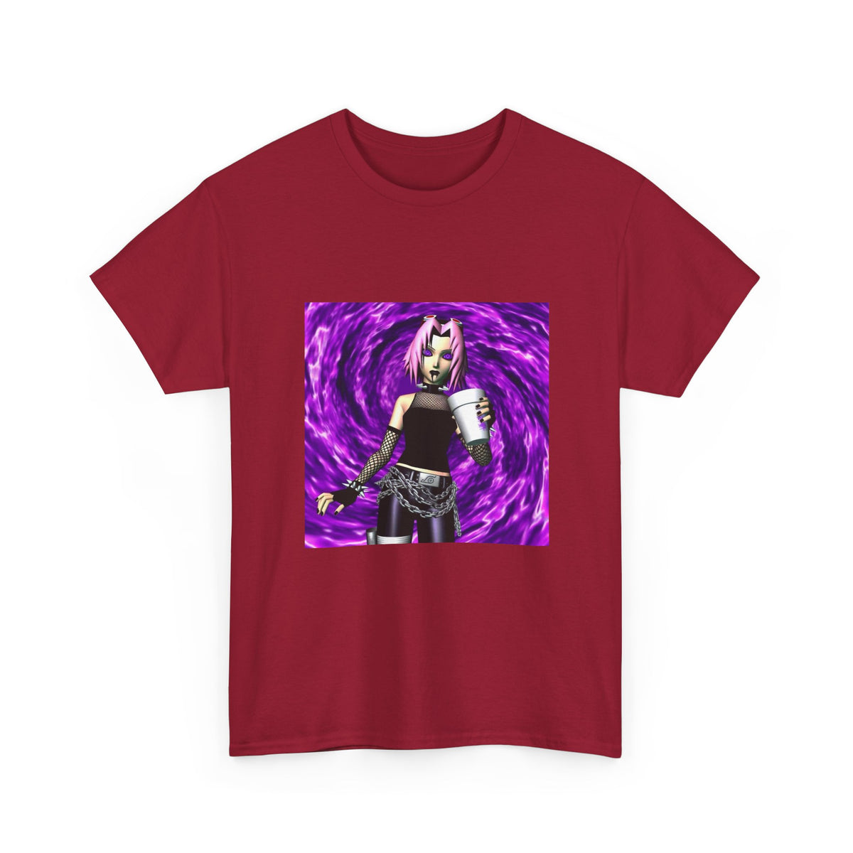 Goth Sakura With Purple Drank Tee
