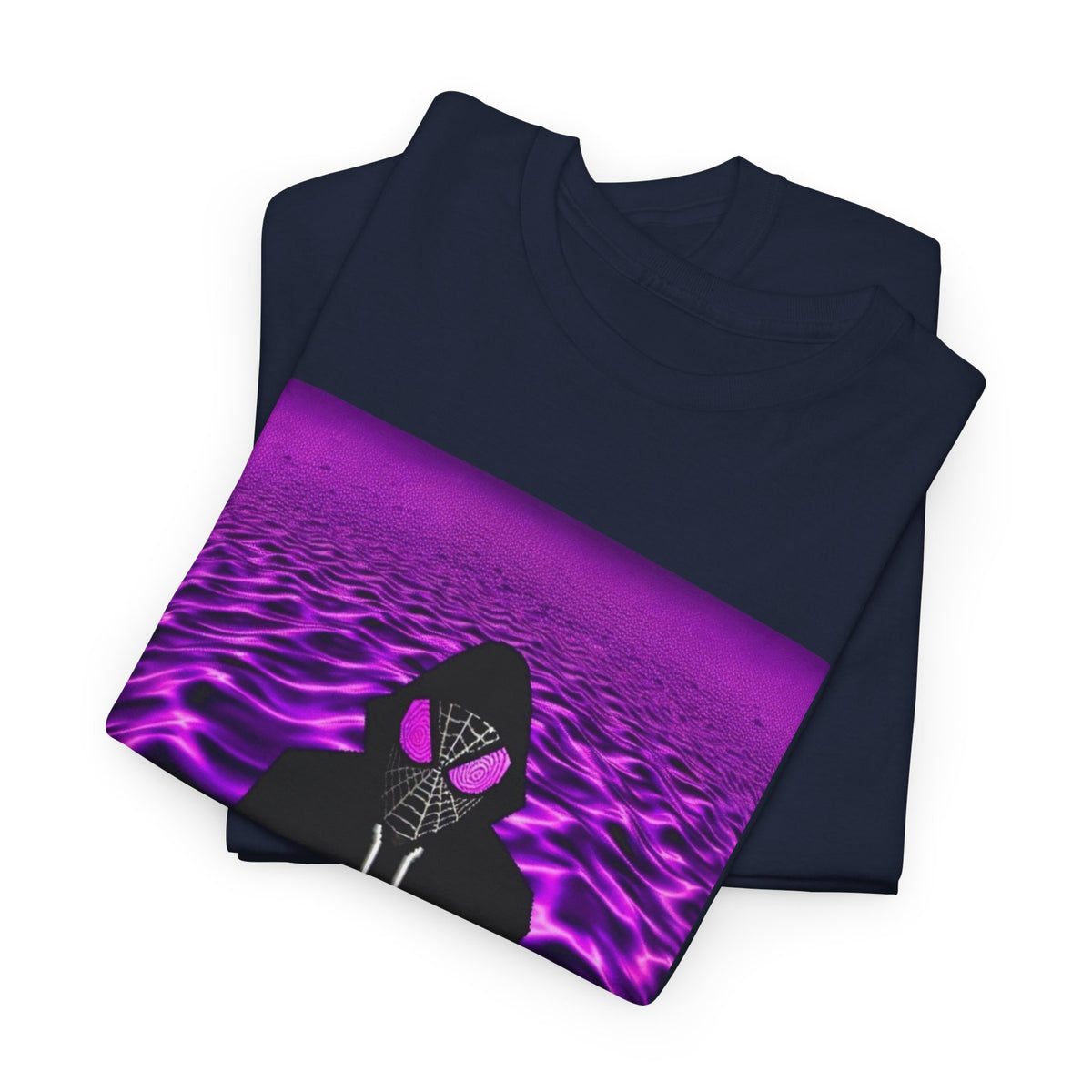 Spider-Hoodie With Purple Swirls Tee