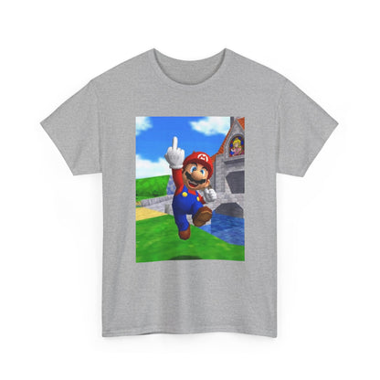 Mario Giving The Middle Finger Tee