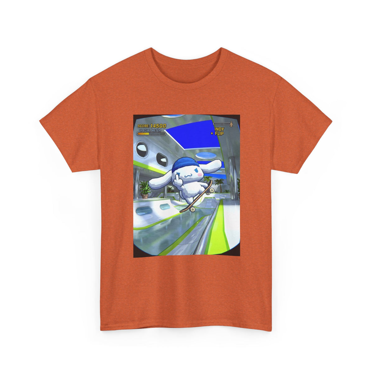 Skater Cloud Dog Flipping Bird Tee