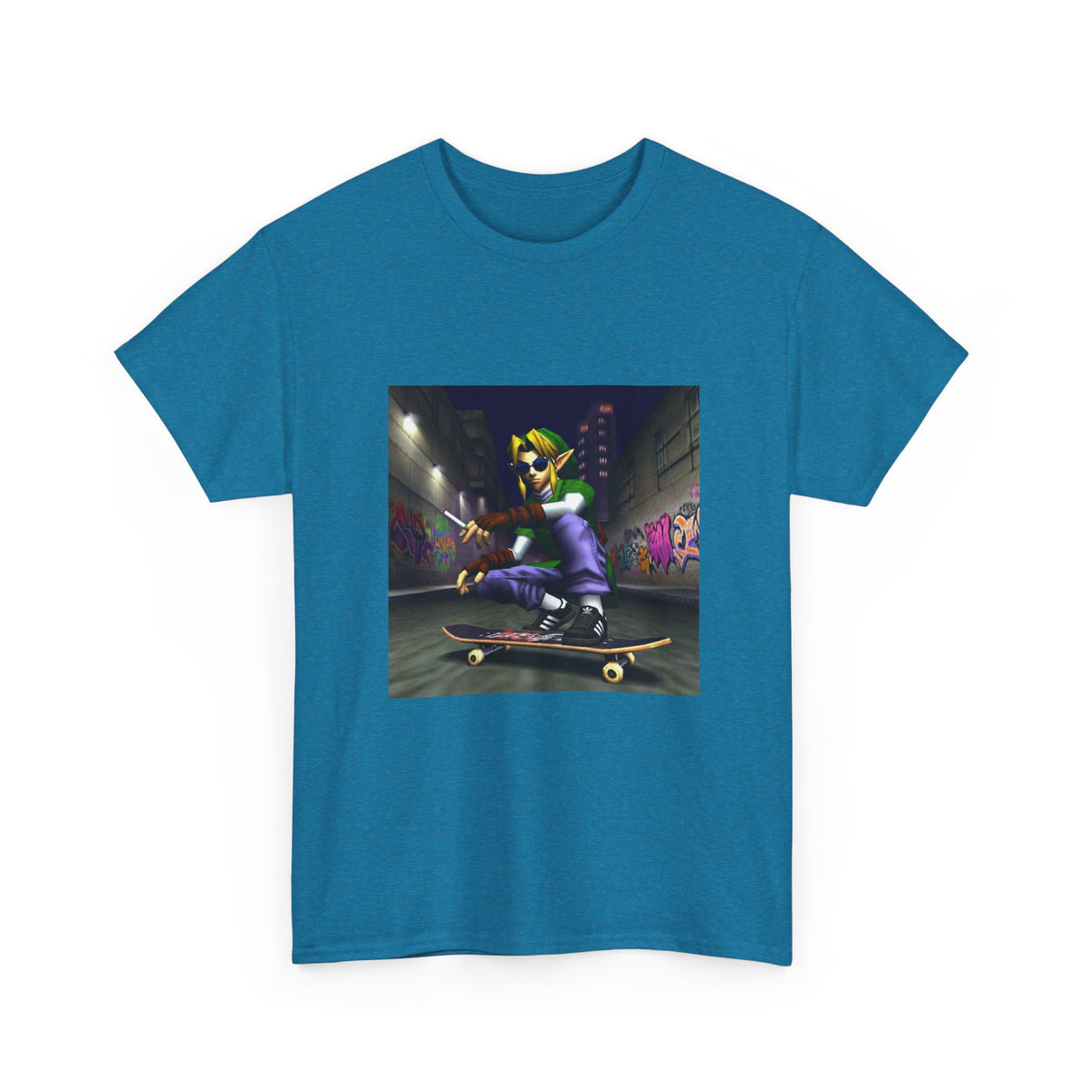 Link Skater Smoking In Alley Tee