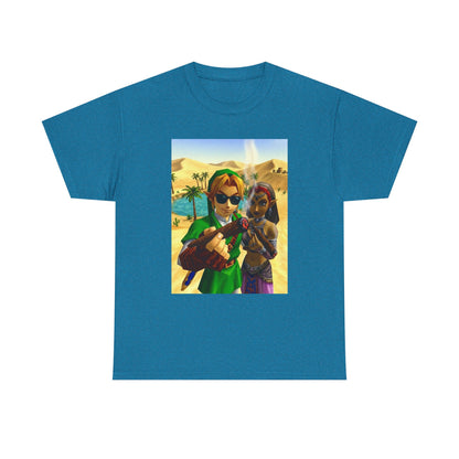 Link And Nabooru Smoking In Desert Tee
