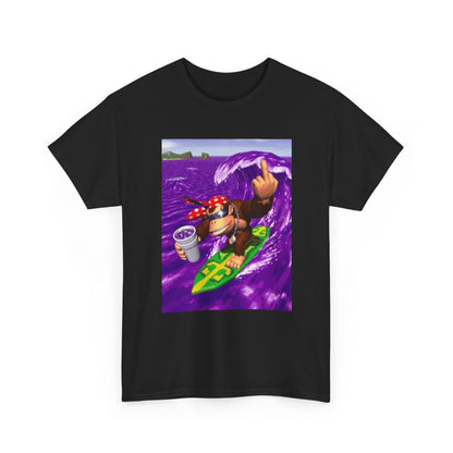 Diddy Kong Surfing Purple Wave Tee