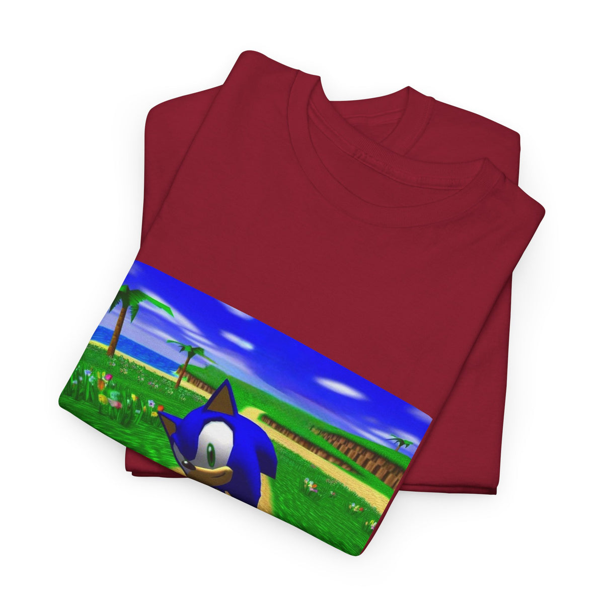 Sonic On A Trippy Green Hill Zone