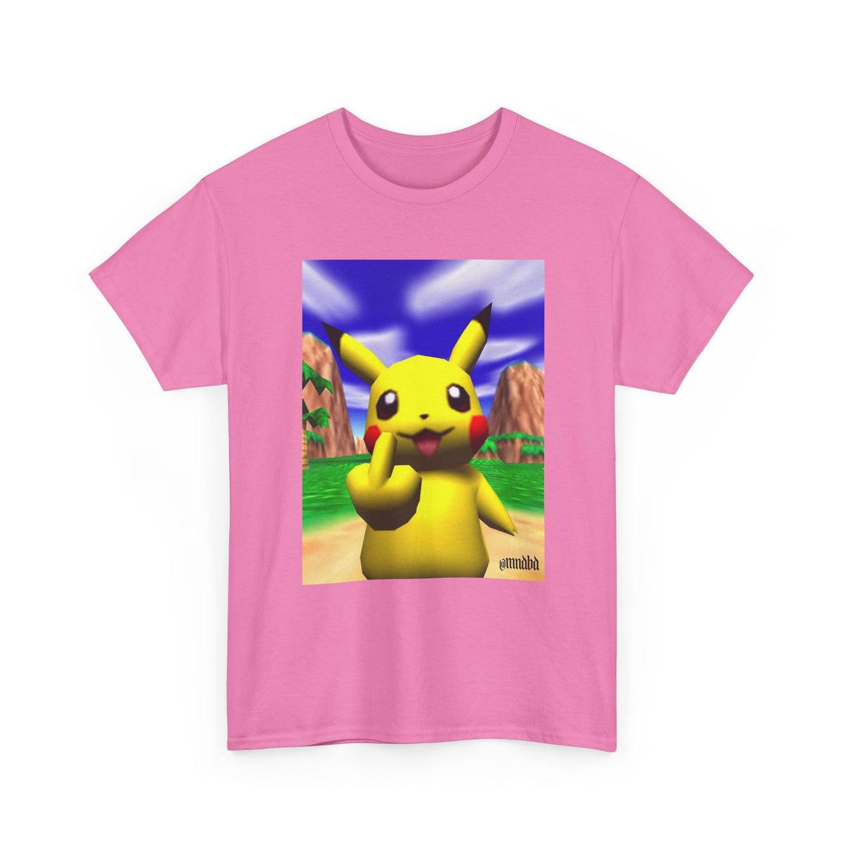 Pikachu Giving The Finger On An N64 Island