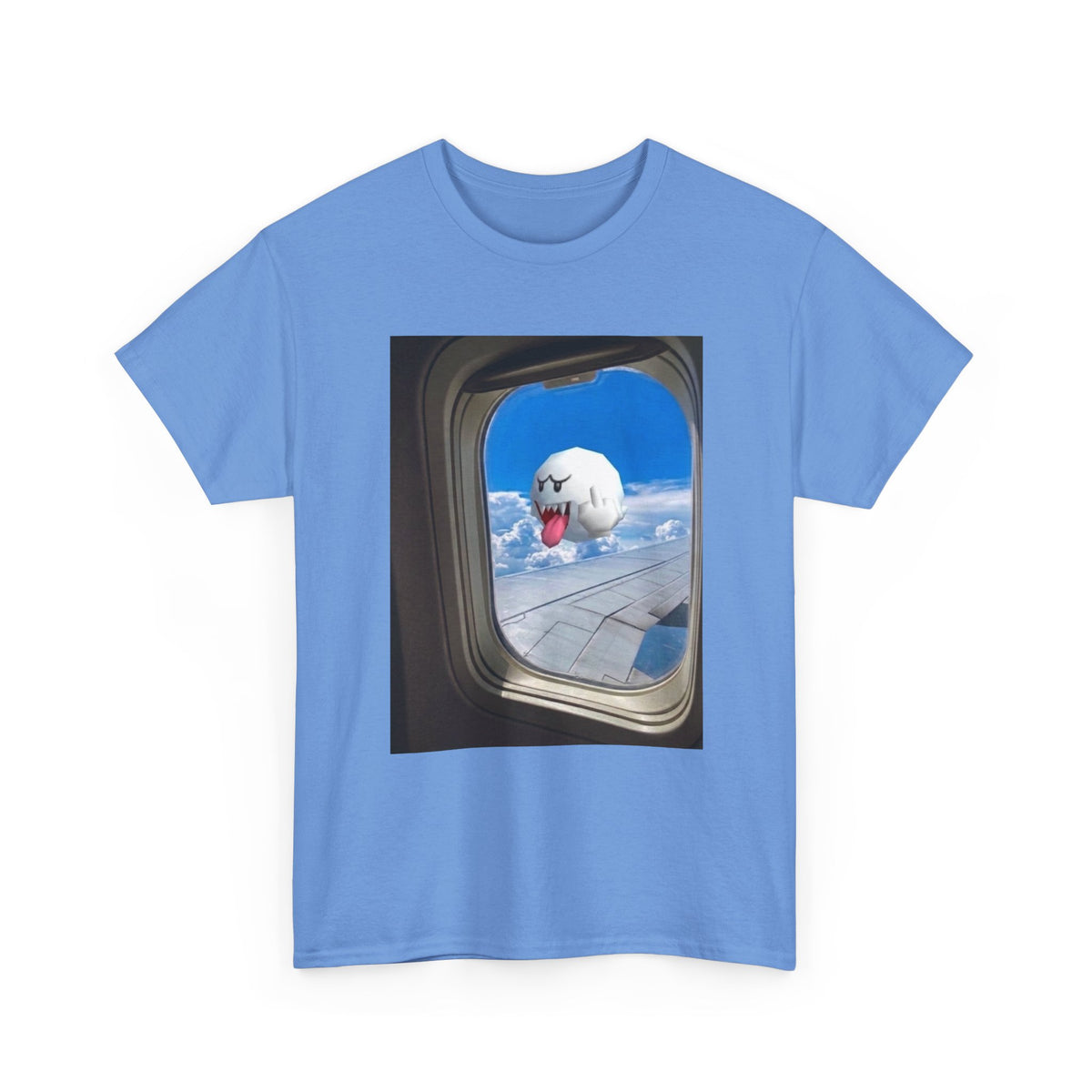 Boo Flipping Off Airplane Window Tee