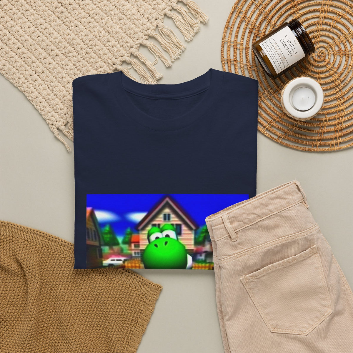 Yoshi Giving The Finger In Neighborhood Tee