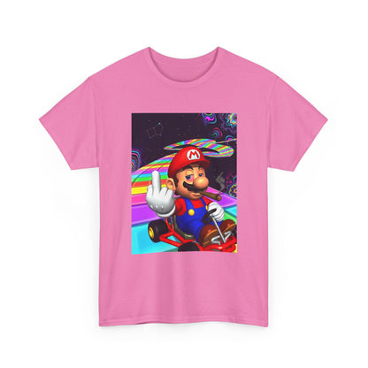 Stoned Plumber Flipping Off On Rainbow Road