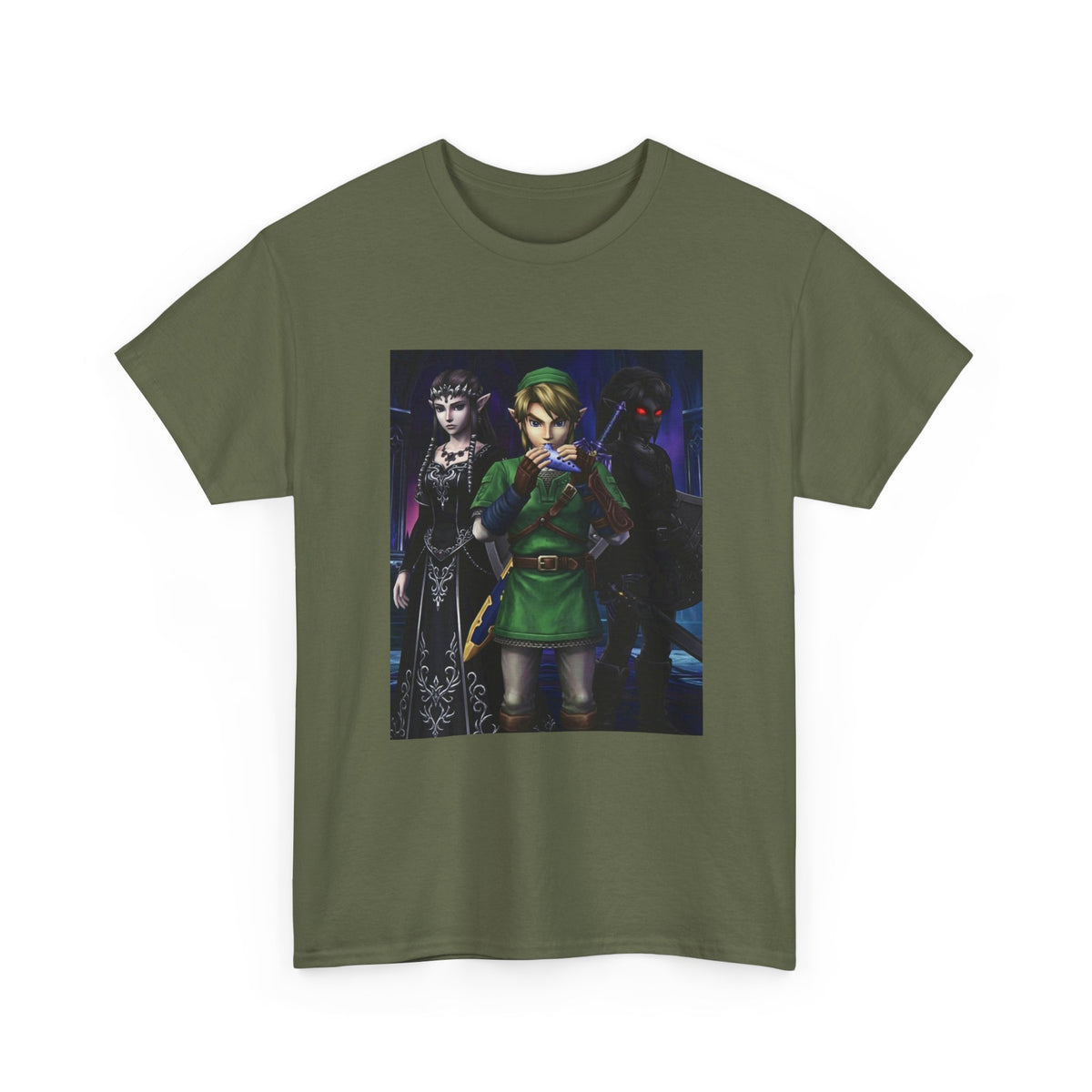 Link Playing Ocarina With Dark Companions Tee