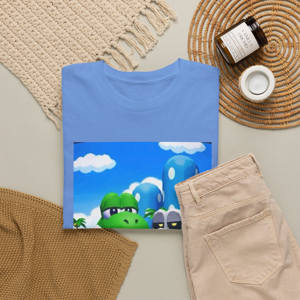 Yoshi And Dry Bones Flipping Off Tee (Design 7)
