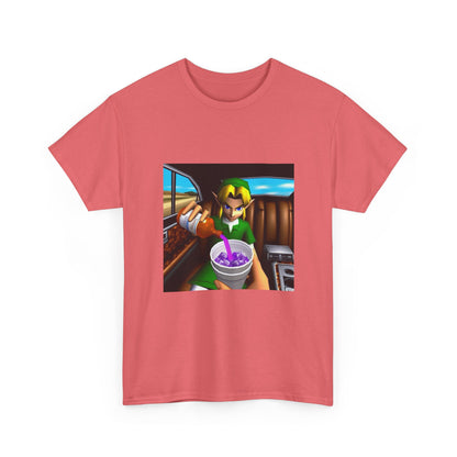 N64 Link Pouring Purple Lean Tee