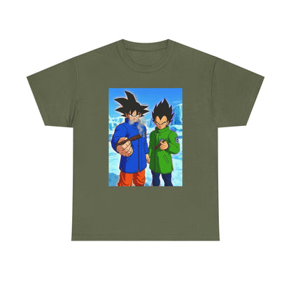 Goku and Vegeta Smoking in the Snow Tee
