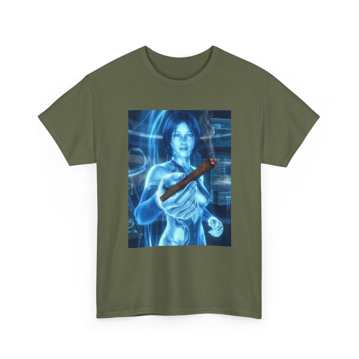 Holographic Babe Passing The Blunt Tee