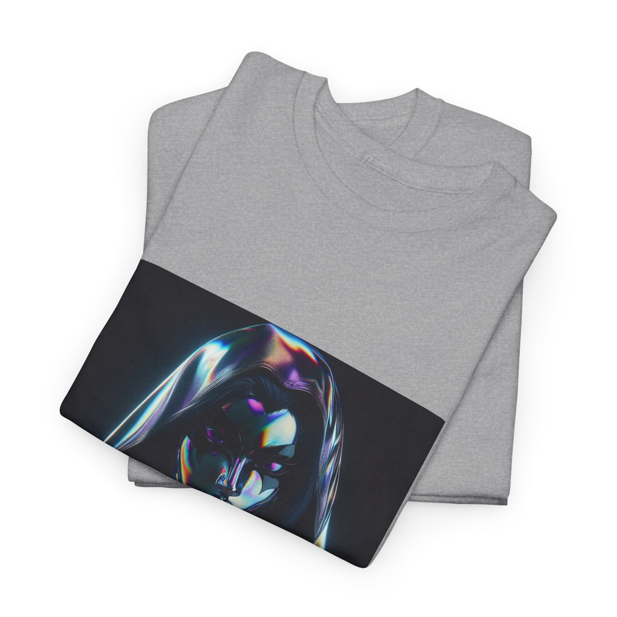 Holographic Raven Sorceress Shimmers Mysteriously