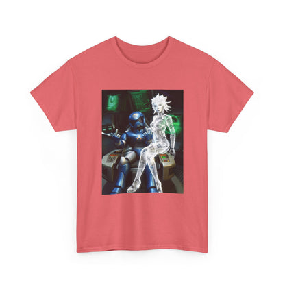 Cyborg & Hologram Flipping The Bird Tee