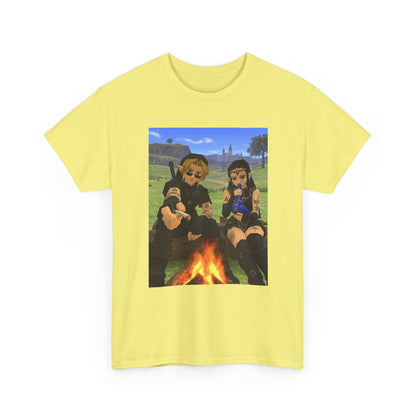 Dark Link And Dark Zelda Chilling Campfire Tee