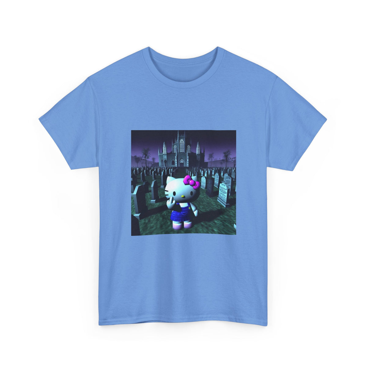 Cute Cat Flipping Off In Cemetery