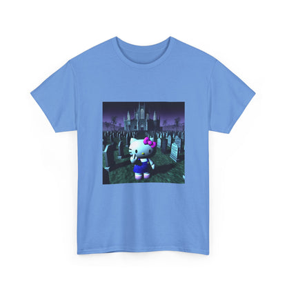 Cute Cat Flipping Off In Cemetery