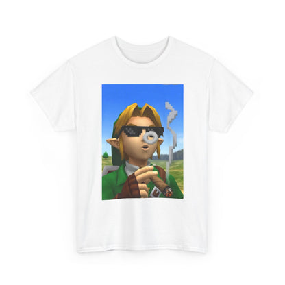 Pixelated Link Smoking With Deal With It Glasses