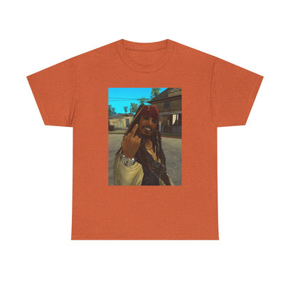 Gangster Jack Sparrow Flipping The Bird Tee