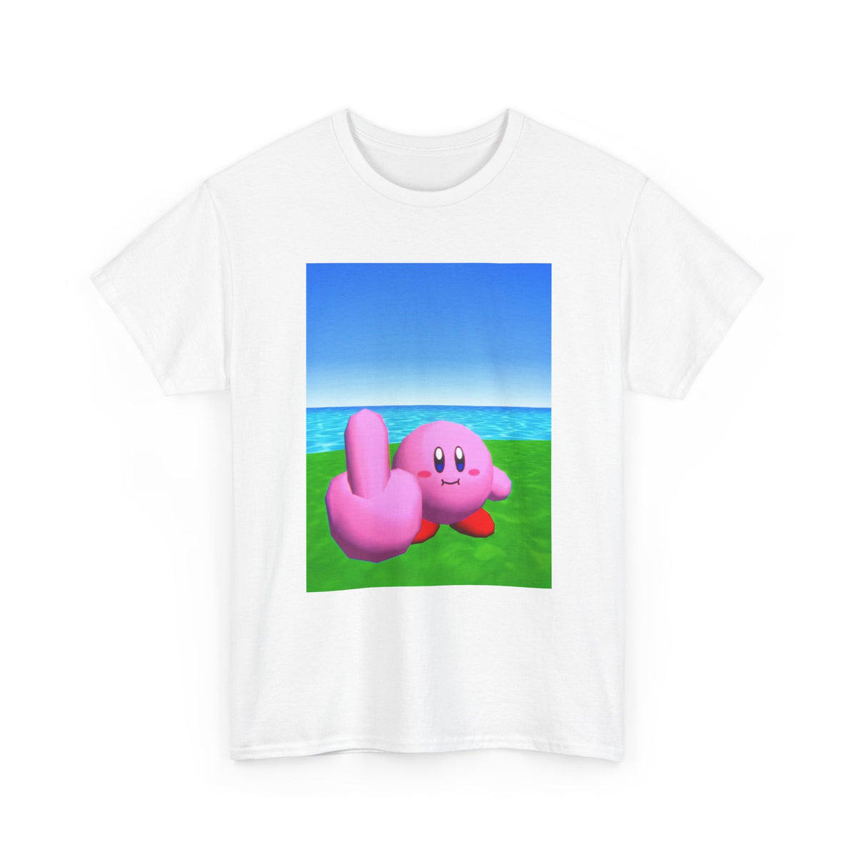 Kirby Flipping The Bird Tee (Design 2)