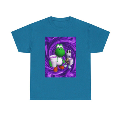 Yoshi And Dry Bones Sipping Purple Tee