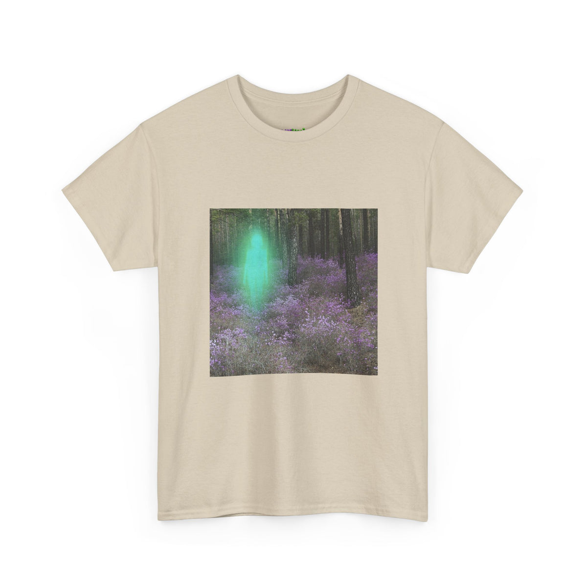 Visitor Exploring Neon Alley Tee