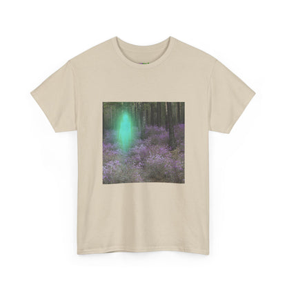 Visitor Exploring Neon Alley Tee