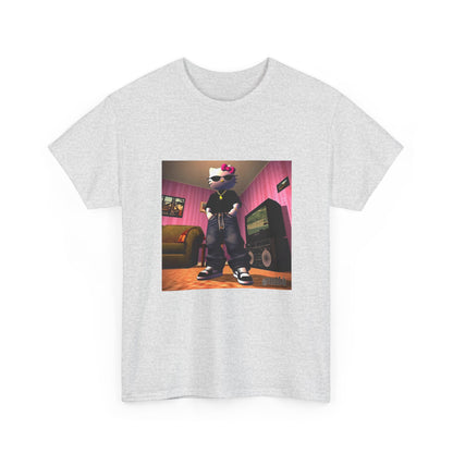 Gangsta Hello Kitty Chillin' In Low Poly Room Tee