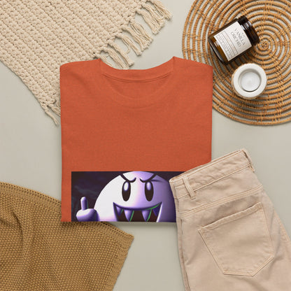 Edgy Ghost Flipping The Bird Tee