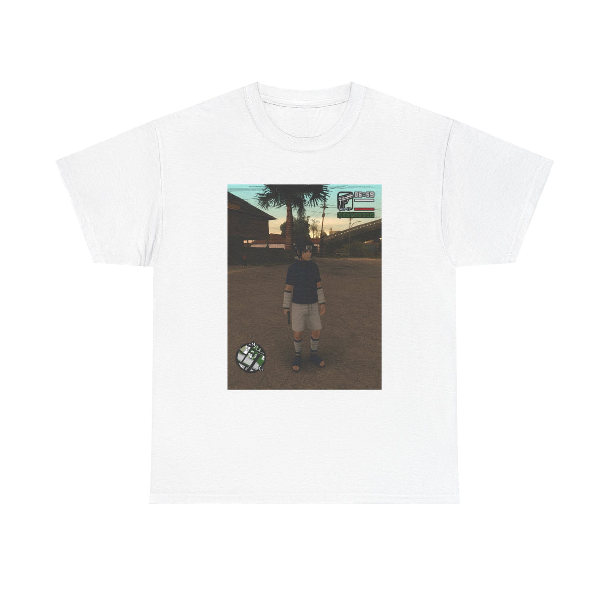 Sasuke Uchiha In San Andreas Streetwear Tee