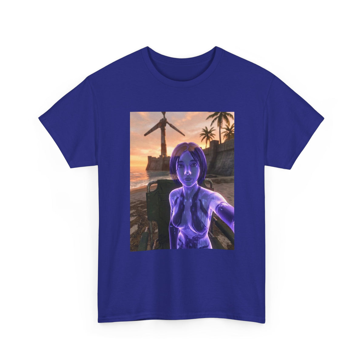 Cortana's Beach Sunset Selfie Tee