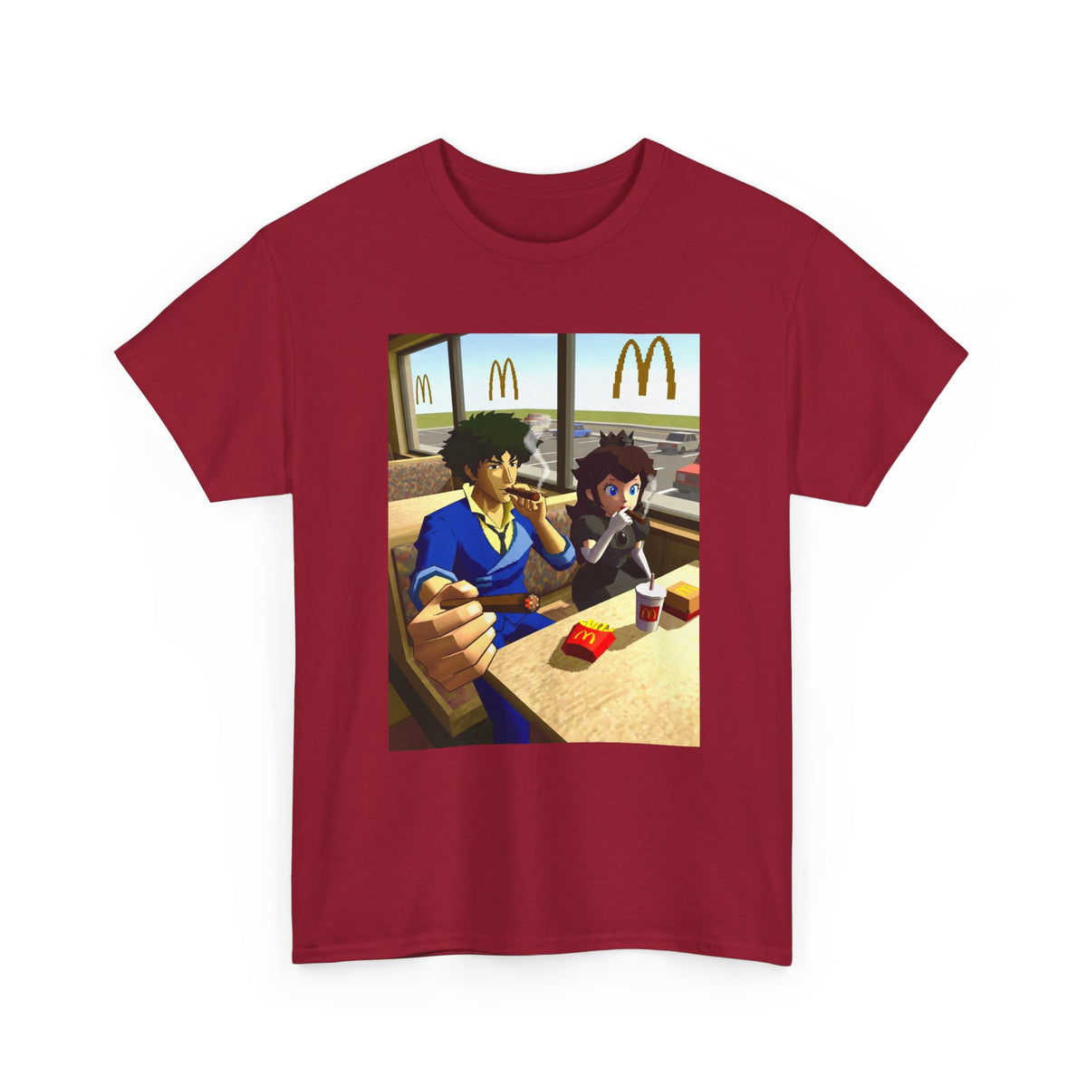 Spike Spiegel And Bowser Jr. Smoking Tee