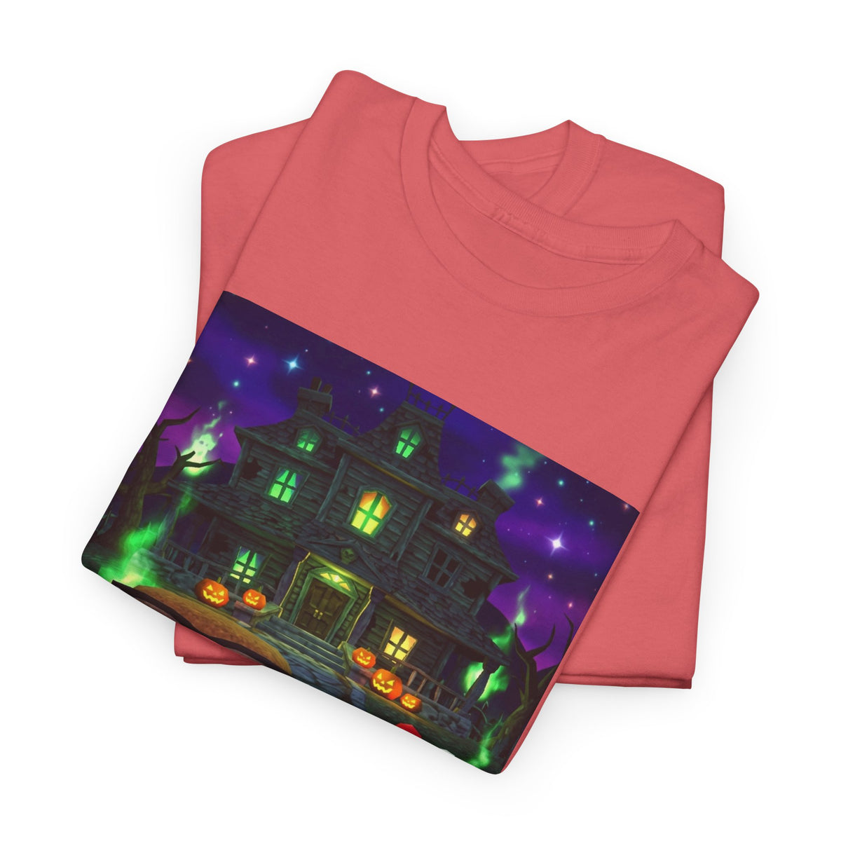 Neon Leaf Whisper Graphic Tee