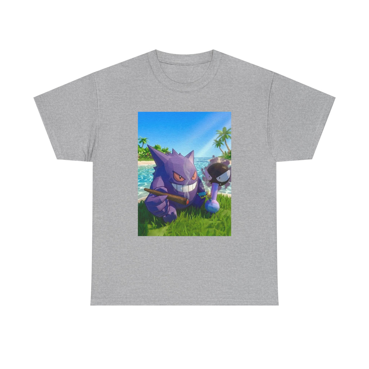 Gengar And Gastly Chilling On Beach Tee