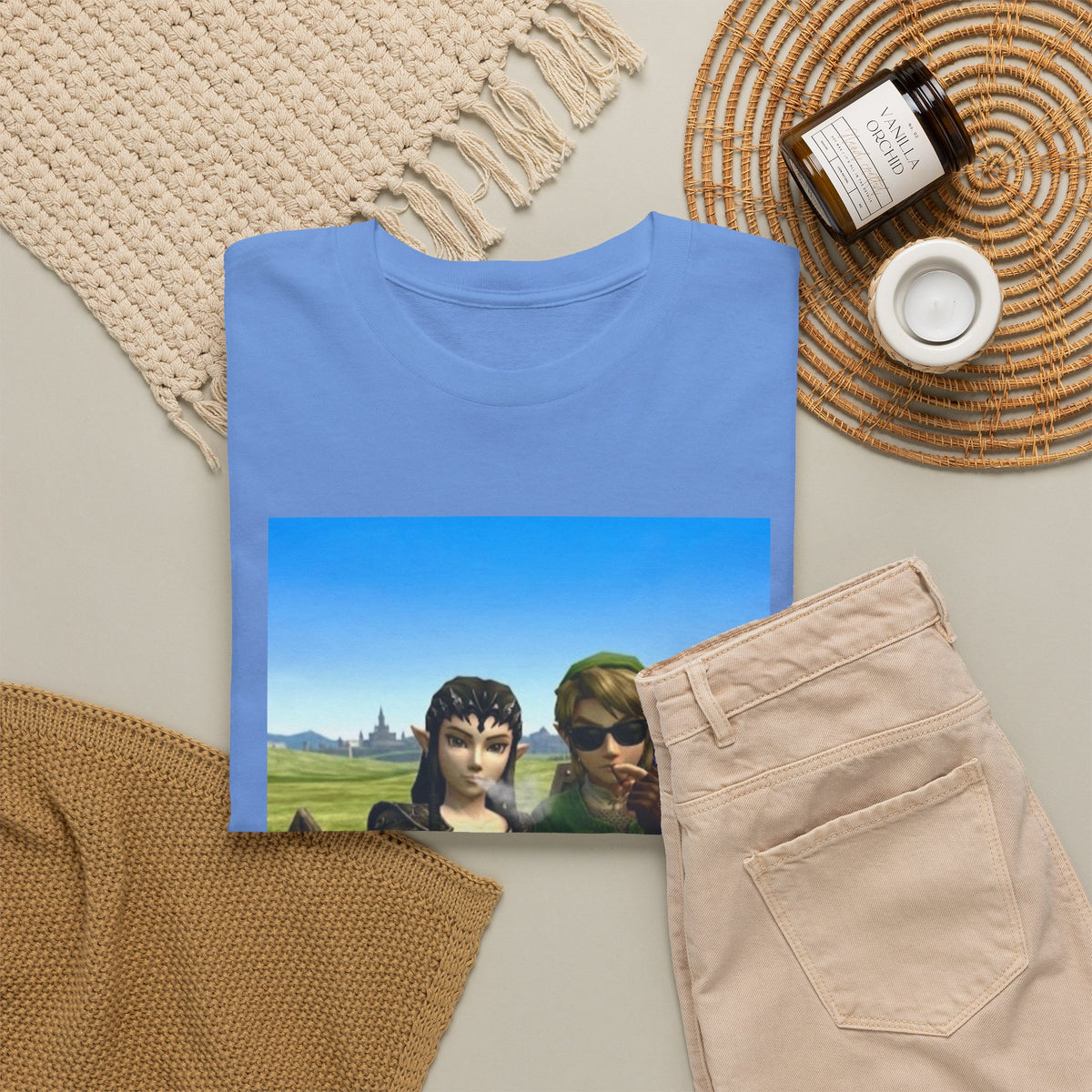 Link And Midna Smoking Blunts Tee