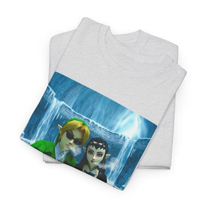 Link And Zora Chilling In Ice Cavern