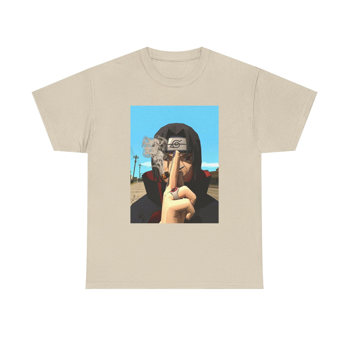 Itachi Uchiha Smoking Cigar Streetwear Tee