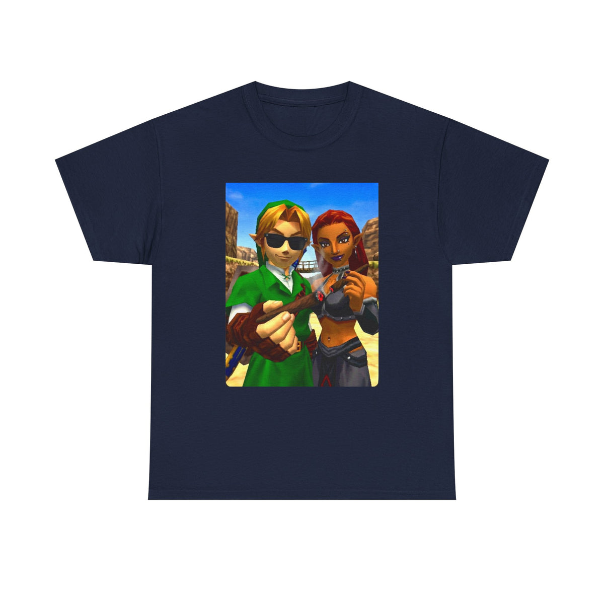 Link And Gerudo Blazing Out West Tee