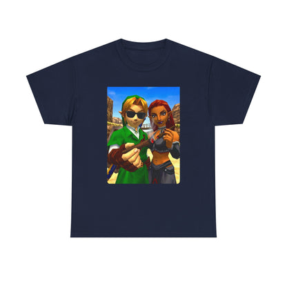 Link And Gerudo Blazing Out West Tee